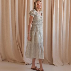 Avery Smocked Midi Dress