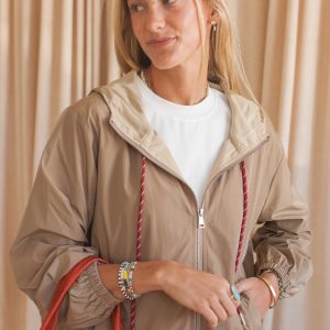 Dawson Windbreaker- Taupe